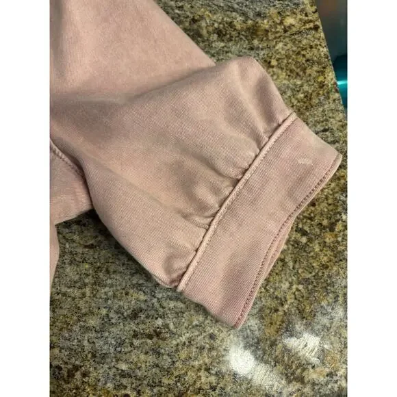 Paige Mayslie Jumpsuit in Vintage Rouge Glow Pink Short Sleeve Sz‎ 8 - Picture 8 of 16